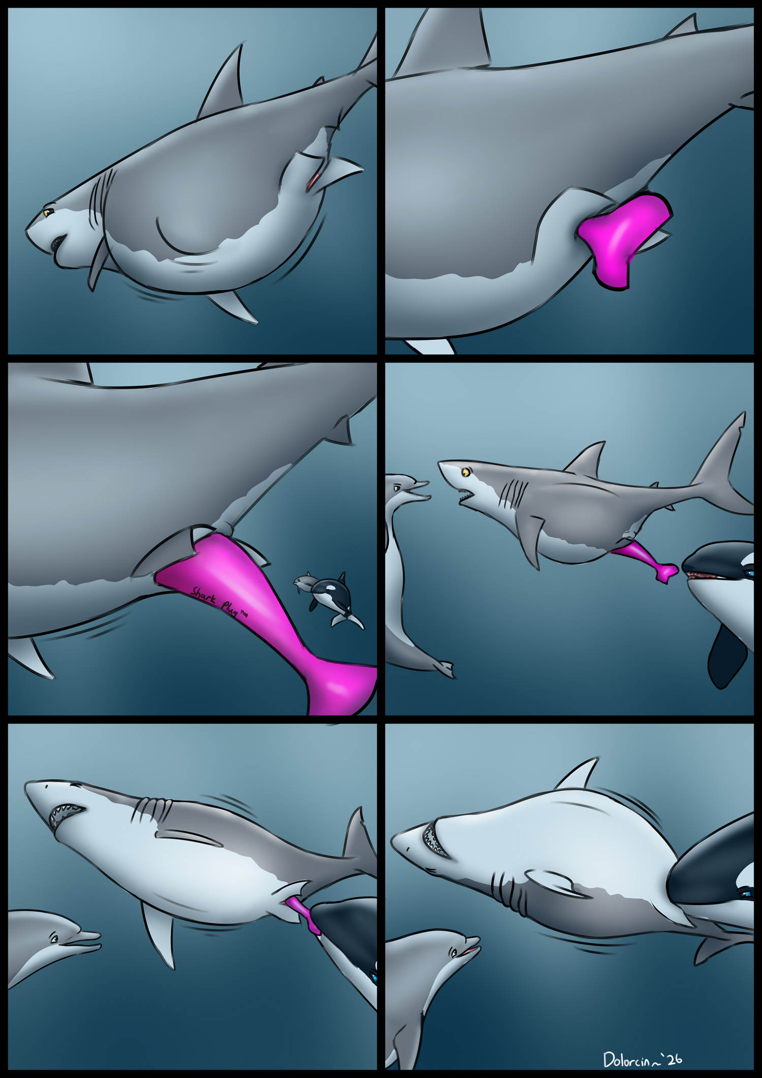 Rule 34 – 2026 animal genitalia aquatic belly big belly black body black border black eyes black fin blue eyes border cetacean cloaca cloacal cloacal vore comic dildo dolorcin dolphin dorsal fin eyes closed female feral feral pred fin fish genitals great white shark grey body grey fin grey tail group hi res mackerel shark male mammal object vore oceanic dolphin orca pink dildo sex toy shark shark tail shark teeth tail toothed whale underwater upside down vore water watermark white belly white shark yellow eyes | 18355624 /