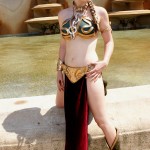 Princess Leia Golden Bikini Cosplay066