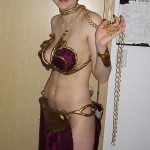 Princess Leia Golden Bikini Cosplay092