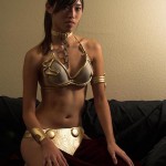 Princess Leia Golden Bikini Cosplay143