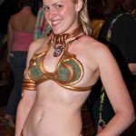 Princess Leia Golden Bikini Cosplay355