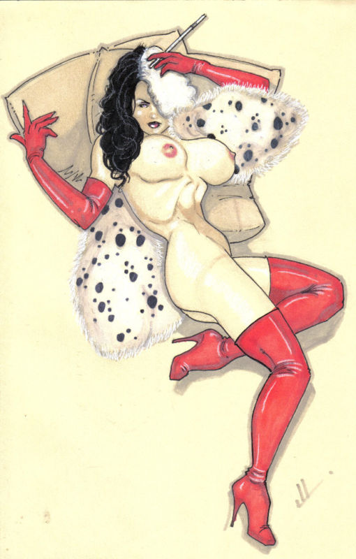 101 Dalmatians - humans - Anita Radcliffe & Cruella De Vil.