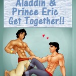 Disney Aladdin and Prince Eric Get Together00