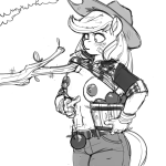 Sexy Anthromorphic Humanized Applejack v.2117