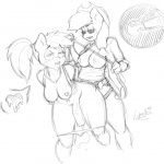 Sexy Anthromorphic Humanized Applejack v.2164