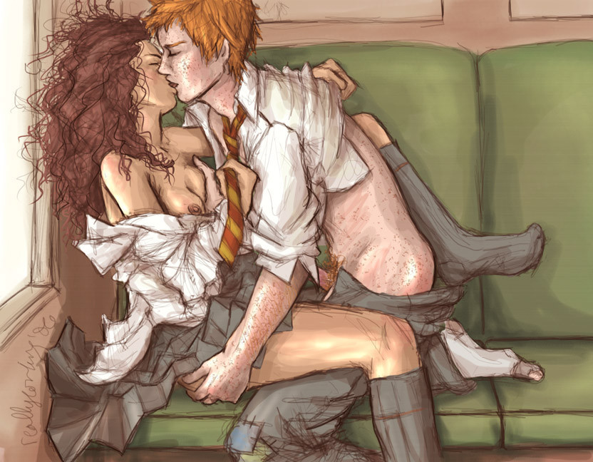 by. harry potter. ginger. teen. adminon. hentai. on Ron and Hermionie. 