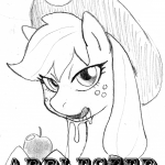 DJ black n white Appleseed My Little Pony Friendship is Magic0