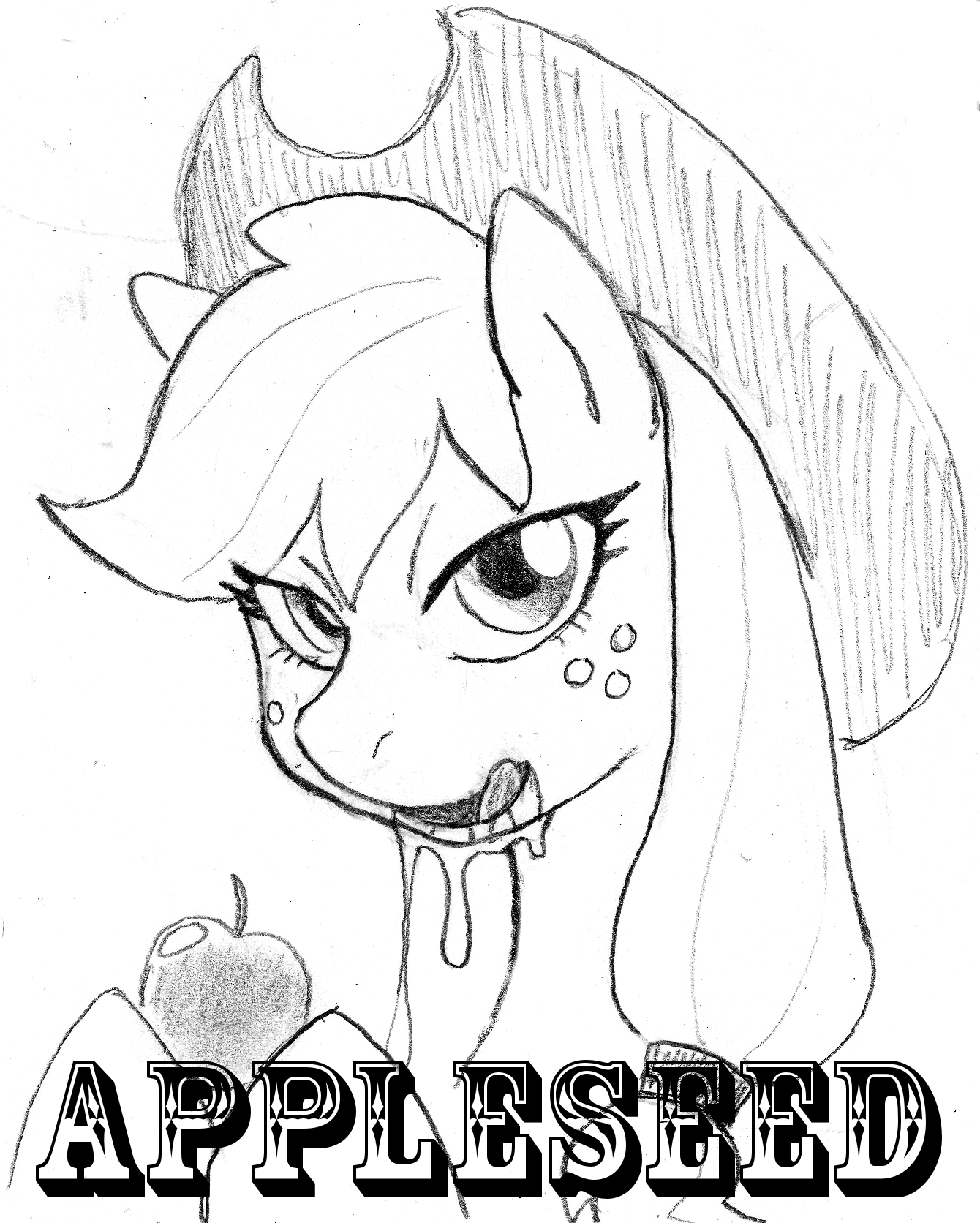 DJ black n white Appleseed My Little Pony Friendship is Magic0