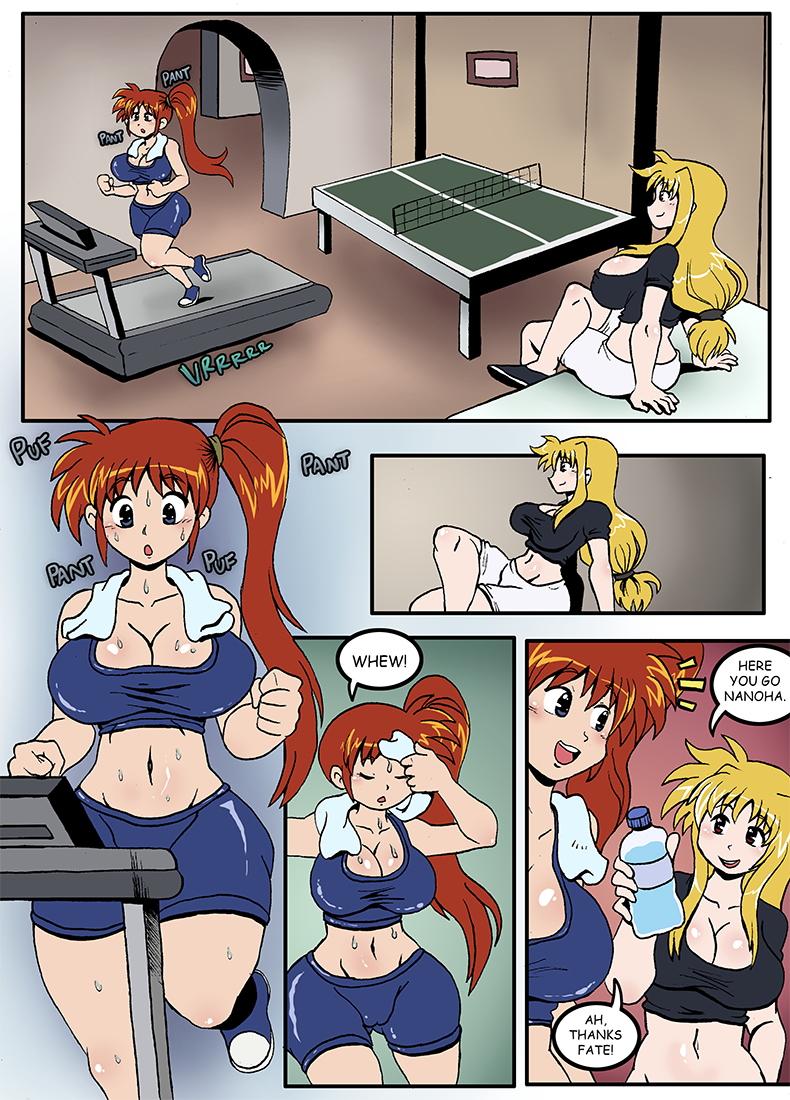 DarkYamatoman Nanoha and Fates Workout Mahou Shoujo Lyrical Nanoha00