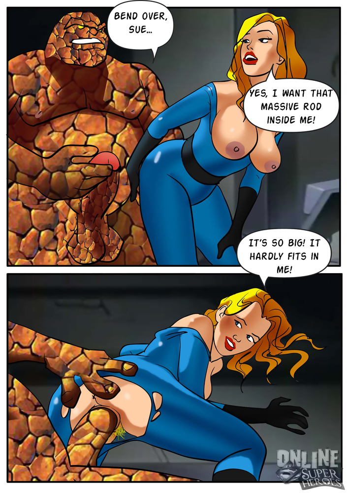 Read [online Superheroes] Invisible Woman Gangbanged By The Rest Of The Fantastic Four Hentai