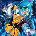 Rouge The Bat Vs Chaos Sonic The Hedgehog0