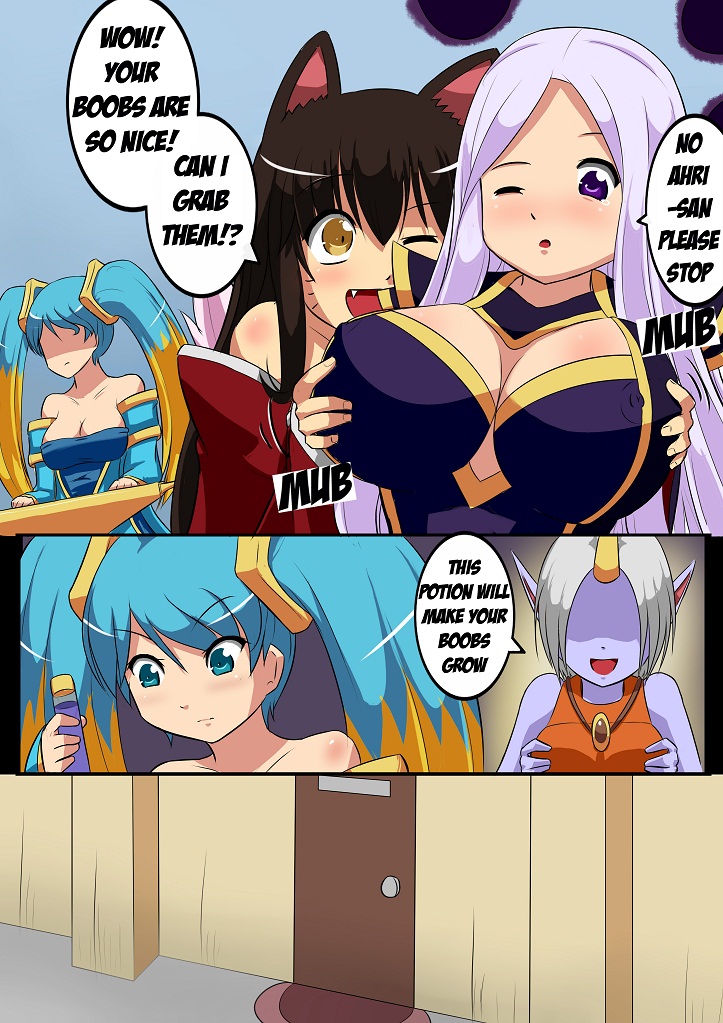 Sona x Ahri Lovely Boobies League of Legends0