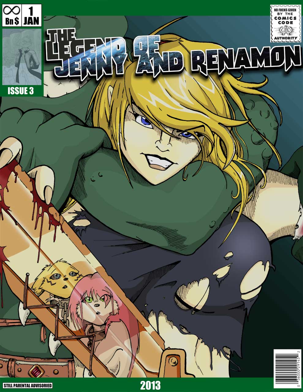The Legend Of Jenny And Renamon 3 Bucky OHare Digimon Star