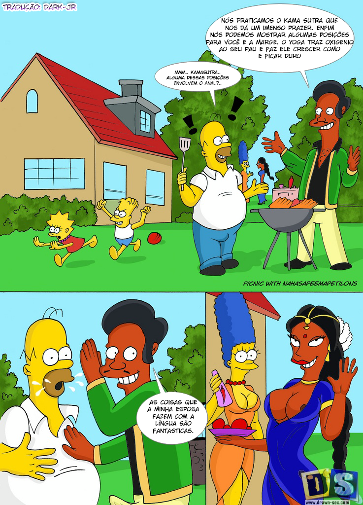 Picnic with Nahasapeemapetilons The Simpsons00