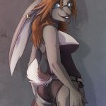 furry female rabbit solo213