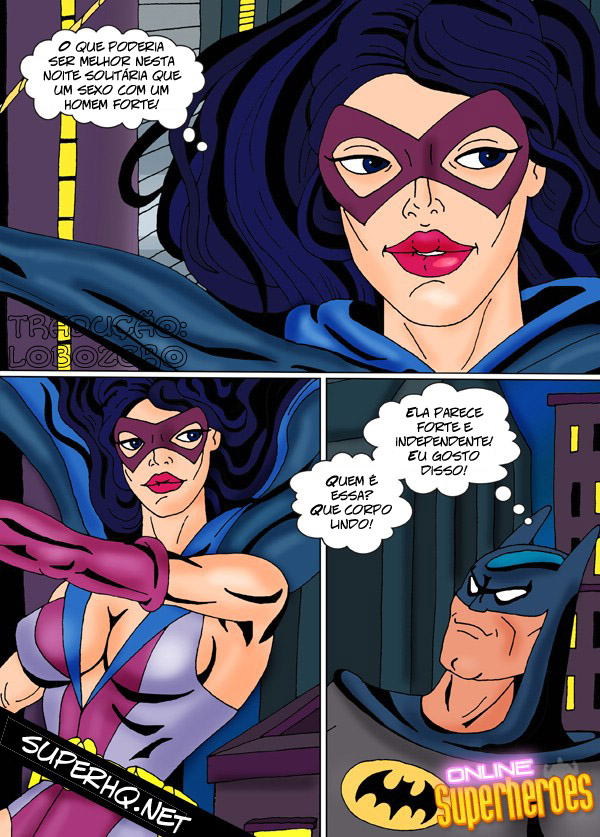 Hungry Huntress and horny Batman meet for hot sex Portuguese00