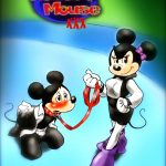 Minnie y Mickey Mano Negra0