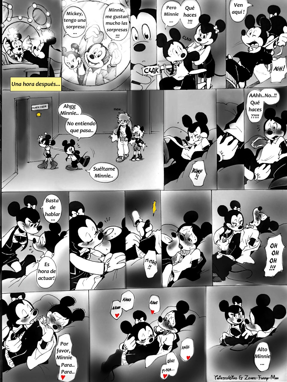 Minnie y Mickey (Mano Negra) .
