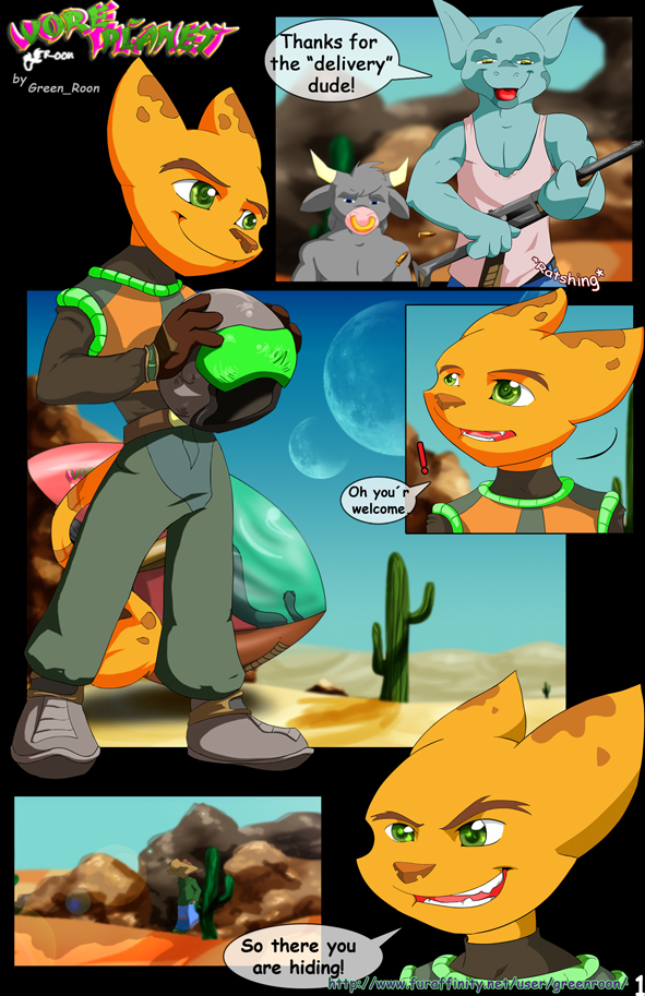 Green Room Vore Planet Ratchet and Clank00
