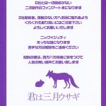 C90 Dogear Inumimi Moeta Kimi wa Sangatsu Usagi You March Hare Zootopia English01