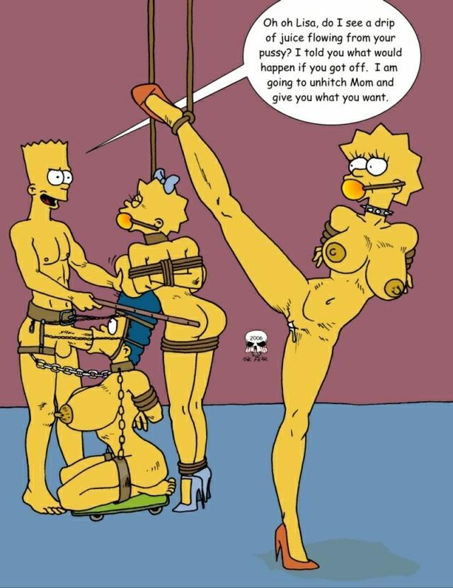 Bondage. milf. peggy hill. marge simpson. on The Fear The Simpsons. spankin...