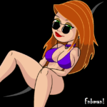 1050706 Kim Possibles Purple Bikini