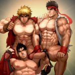 1047765 1307432 Hydaria Jin Kazama Ken Masters Ryu Street Fighter Street Fighter X Tekken Tekken crossover
