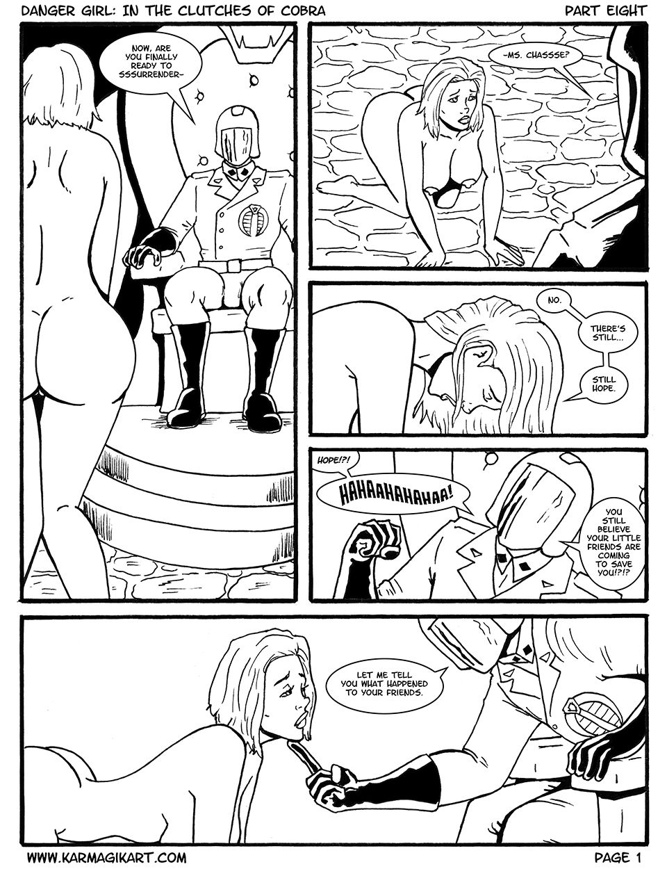 [karmagik] Danger Girl In The Clutches Of Cobra Ink [wip] Hentai Online Porn Manga And Doujinshi