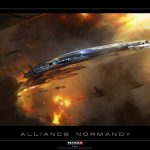 1100743 Mass Effect III Normandy Lithograph