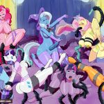 1129986 1571770 Applejack Fluttershy Friendship is Magic My Little Pony Pinkie Pie Rainbow Dash Rarity Trixie Lulamoon Twilight Sparkle creamygravy