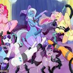 1129986 1571771 Applejack Fluttershy Friendship is Magic My Little Pony Pinkie Pie Rainbow Dash Rarity Trixie Lulamoon Twilight Sparkle creamygravy