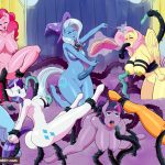 1138823 1571772 Applejack Fluttershy Friendship is Magic My Little Pony Pinkie Pie Rainbow Dash Rarity Trixie Lulamoon Twilight Sparkle creamygravy