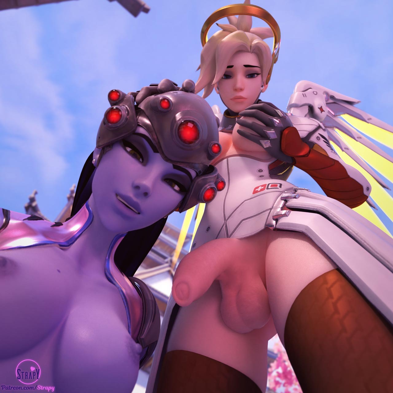 Strapy Mercy X Dva Symmetra Tracer Widow