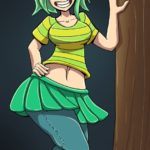 1094937 green hair girl by ragadabah d8tvt2o