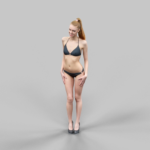 7194803 sexy girl in black bikini and high heels posing 2 3d model low poly obj fbx mtl (1)