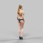 7194803 sexy girl in black bikini and high heels posing 2 3d model low poly obj fbx mtl (3)