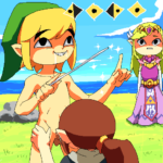 7204851 1554084 Legend of Zelda Link Medli Merumeto Princess Zelda The Wind Waker Toon Zelda