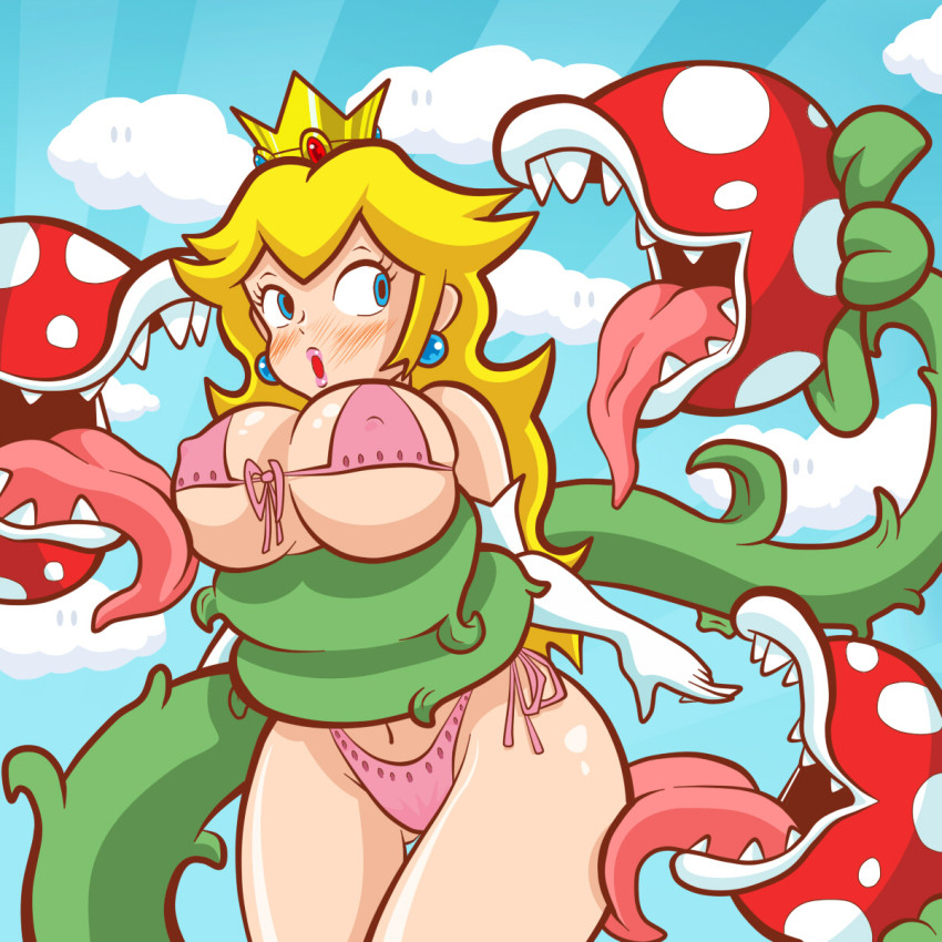 Slut Girlfriend Princess Peach cuckolding Mario.