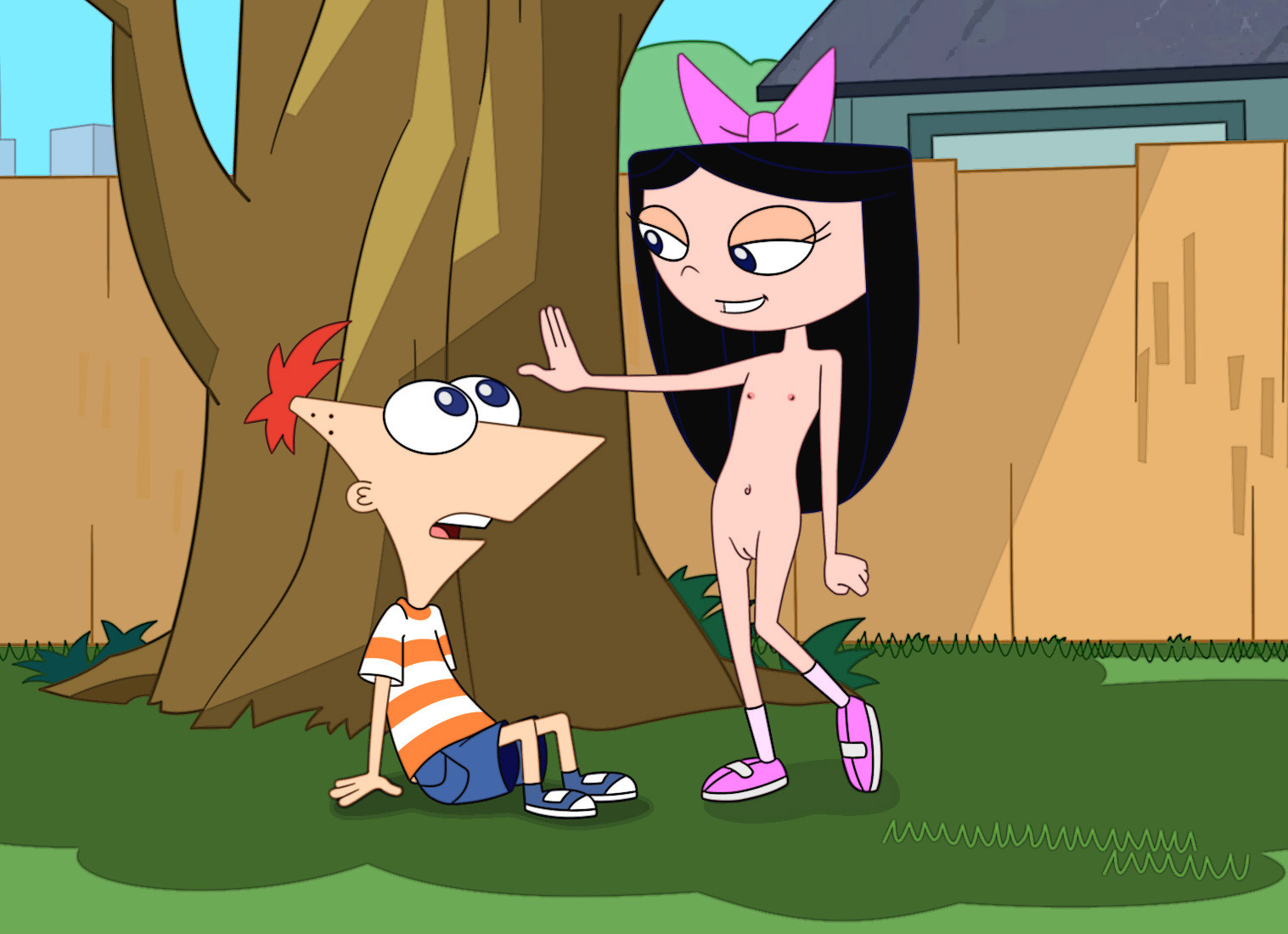 on. by. phineas and ferb. rule 34. on Whatcha Doin? 