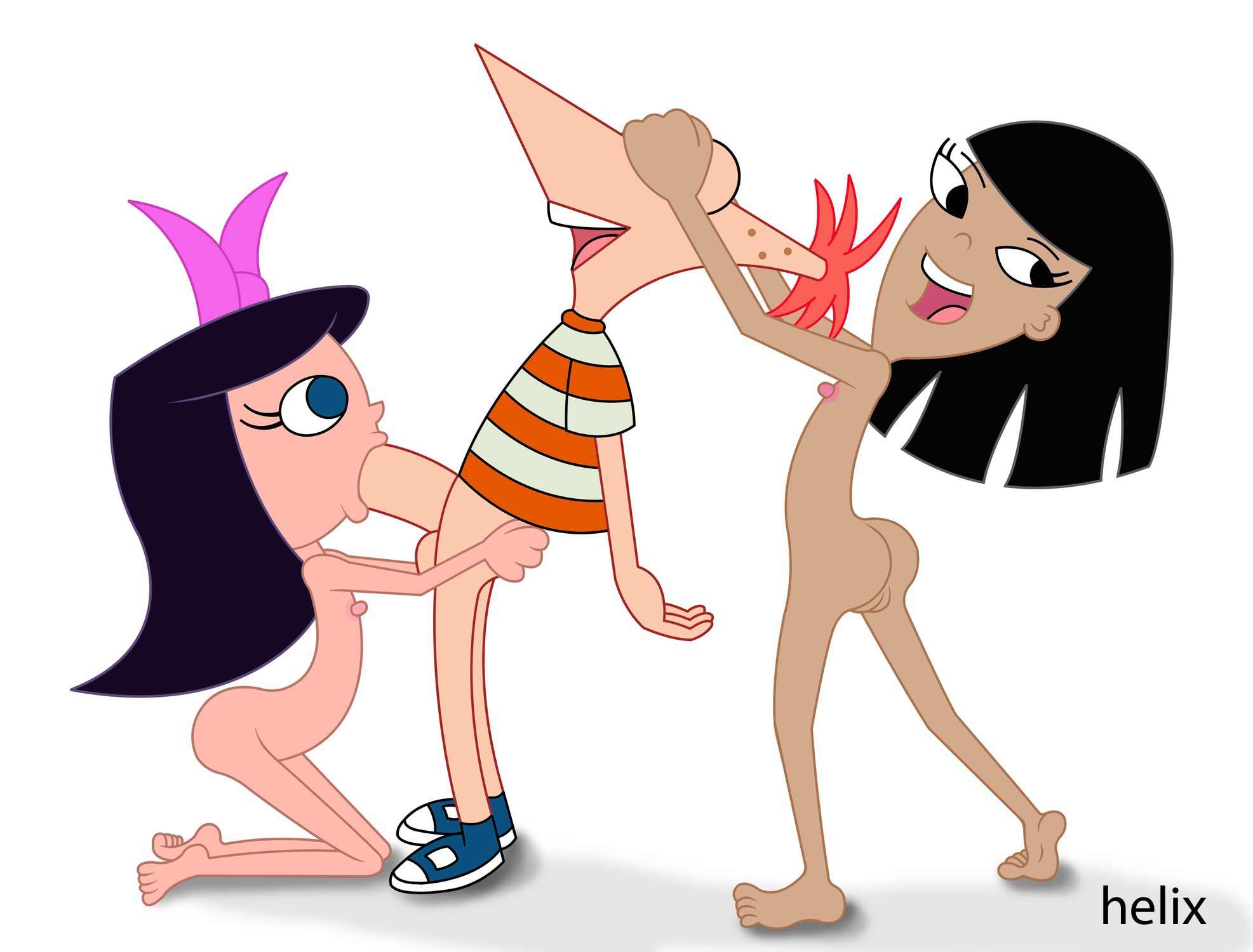 on. by. phineas and ferb. rule 34. on Whatcha Doin? 
