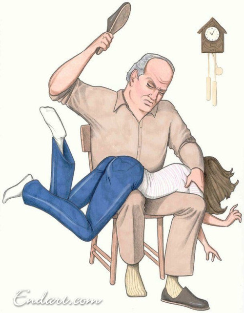 Art. spanking. cartoon. 
