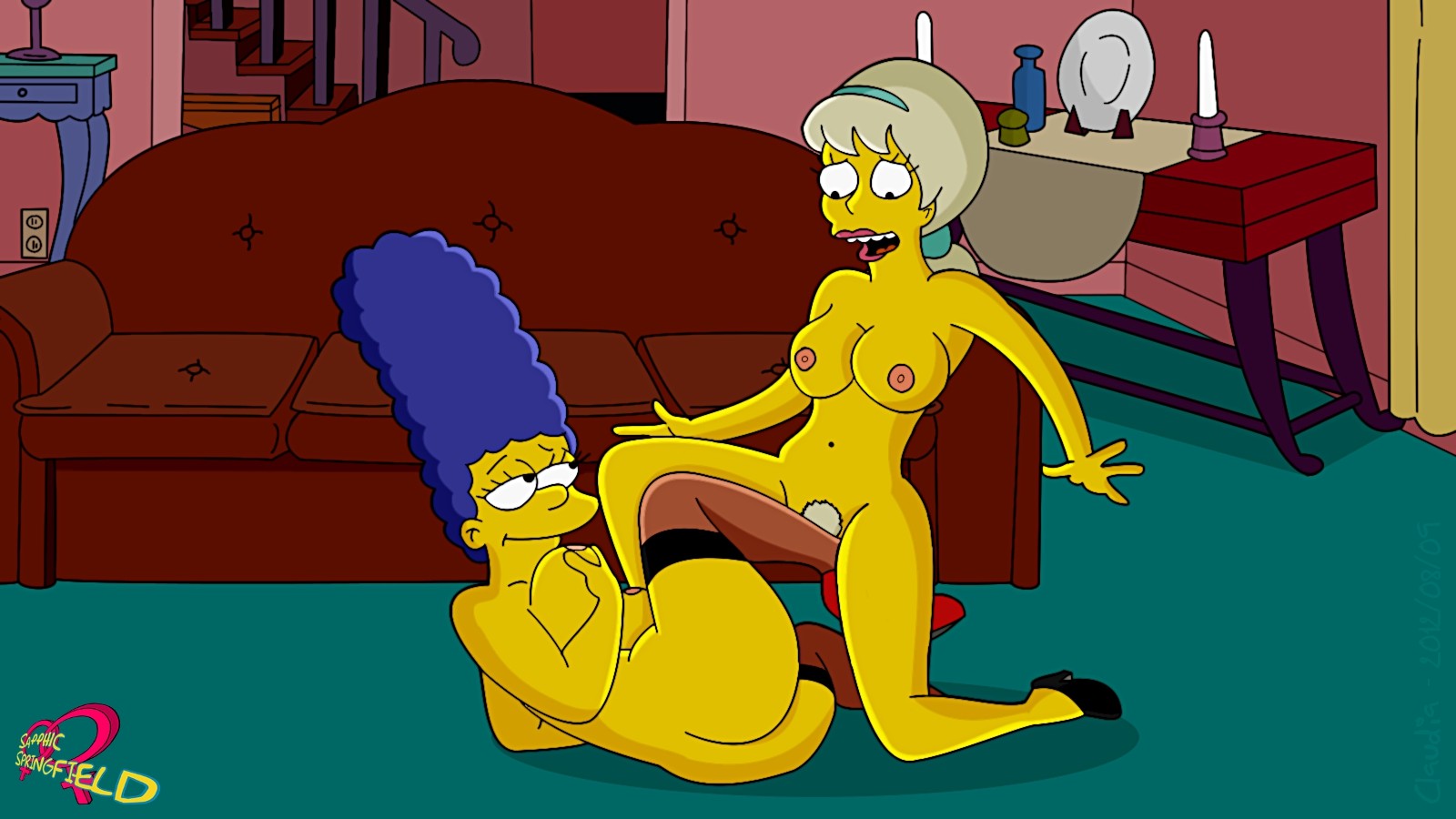 Simpsons porn cartoon marge fucked ass creampie