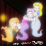 6802655 lah 2015436 Halloween Lah Maria Robotnik Sandunky Sonic Team Tikal the Echidna ghost girl