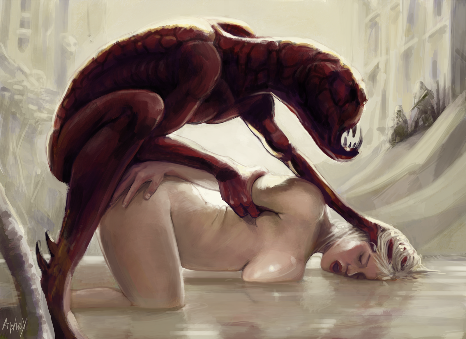 Rape. werewolf. on Digital erotic fantasy art and toons 3. monster. hentai....