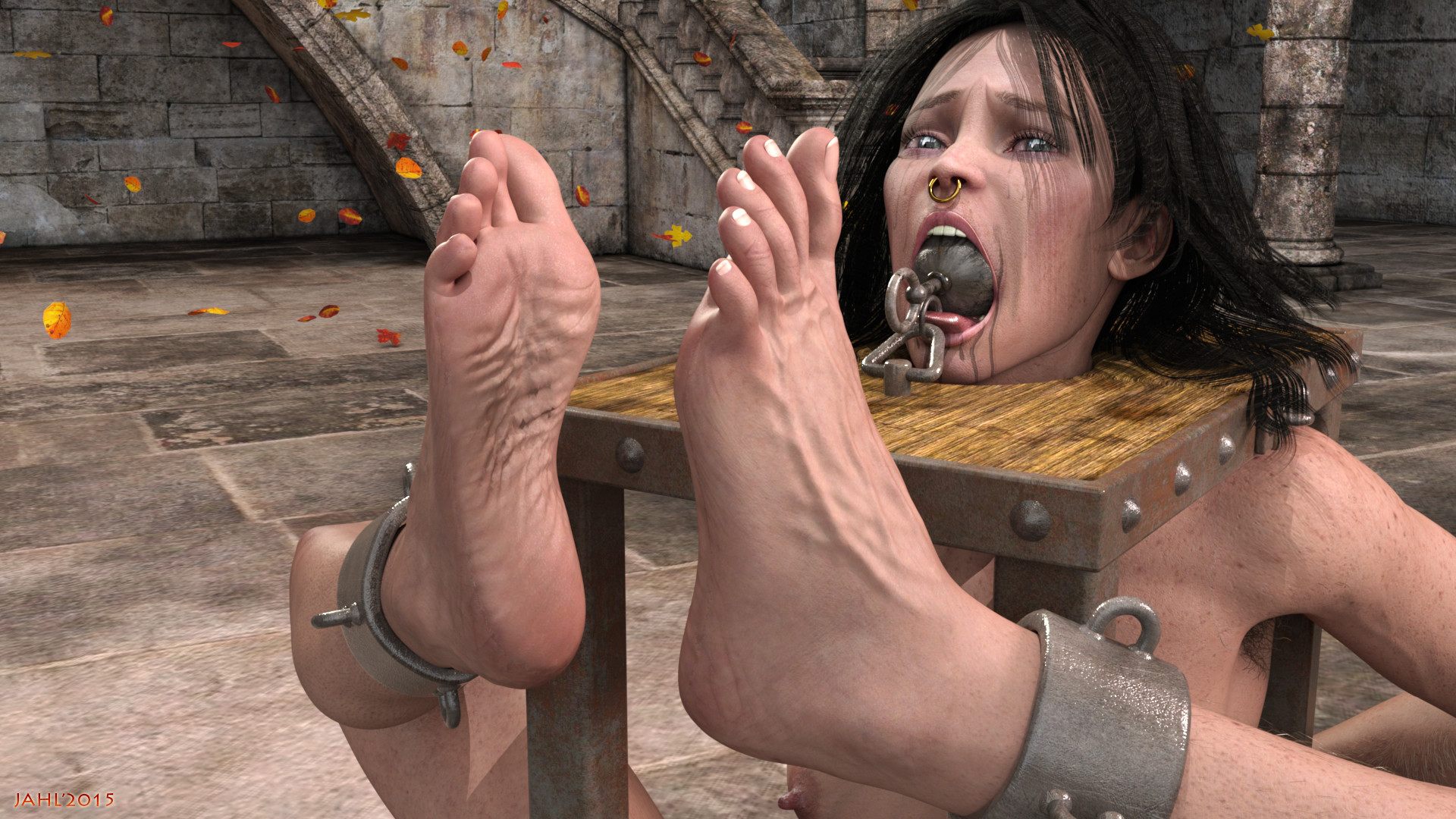 Lesbian Feet Torture.