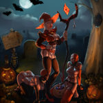 7050734 379869 Halloween Warlock with golems by ZionAlexiel