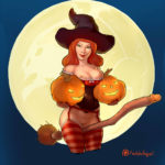 7050734 460750 Halloween pinup by ZionAlexiel