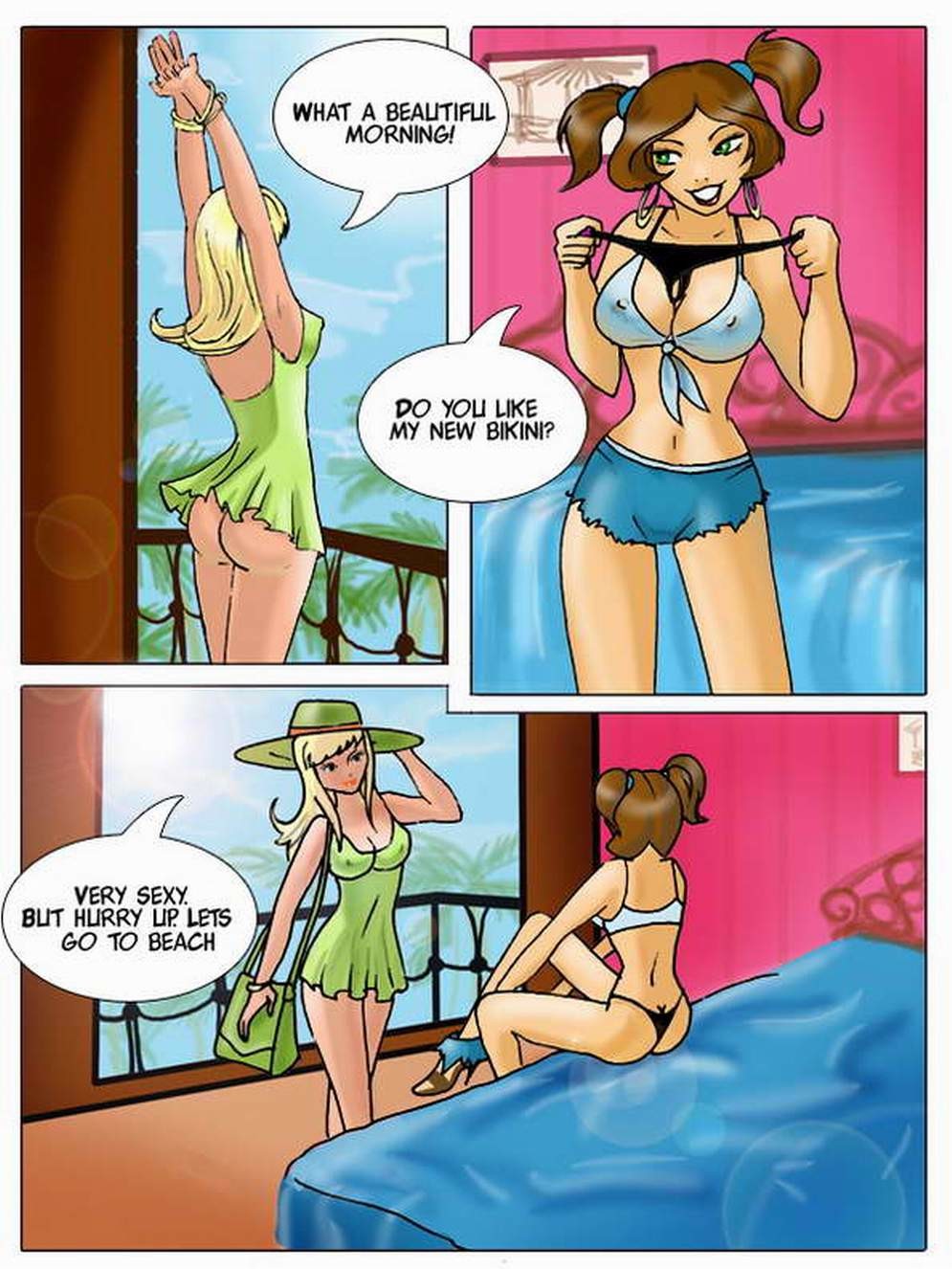 Порно комикс пляжные приключения фото 74
