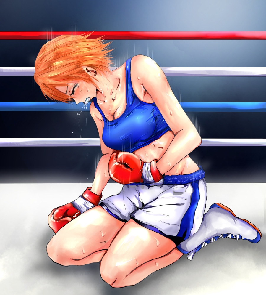 on. by. catfight. fight. wrestling. on Catfight & boxing hentai 3. boxi...