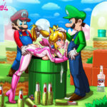 7268882 princesspeacandfr 1463371 Luigi Mario Mario Kart Princess Peach Super Mario Bros Tekuho